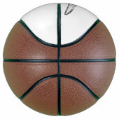 バセットハウンドシンプル白黒子犬の目 バスケットボール (右)