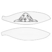 バセットハウンドシンプル白黒子犬の目 バスケットボール (パネル)