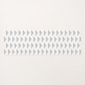 バセットハウンドシンプル白黒子犬の目 ヨガマット (裏面(横))