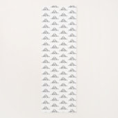 バセットハウンドシンプル白黒子犬の目 ヨガマット (裏面)