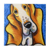 バセットハウンドスターリーナイト タイル (正面)