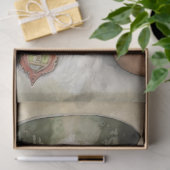 バセットハウンドスティームパンク1デコページ紙 薄葉紙 (ギフト)