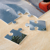 バセットハウンドドウインターワーワンダーランドクリスマスジョイ ジグソーパズル (側面)