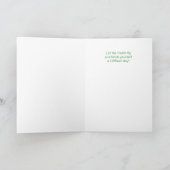 バセットハウンドドッグインアザパーティーハット誕生日 カード (内部)