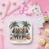 バセットハウンドドッグスハワイアンシャツ ペーパープレート (パーティー)