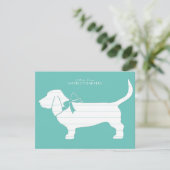 バセットハウンドドッグパピー サンキューカード (スタンド正面)