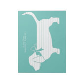 バセットハウンドドッグパピー ノートパッド (回転)