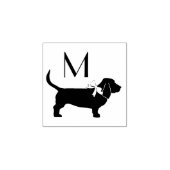 バセットハウンドドッグパピー ラバースタンプ (インプリント)