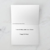 バセットハウンドドッグ誕生日カード カード (内部)