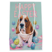 バセットハウンドハッピーイースター ミディアムペーパーバッグ (裏面)