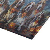 バセットハウンドハロウィン不気味 カッティングボード (角)