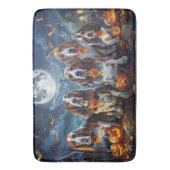 バセットハウンドハロウィン不気味 バスマット (正面縦)