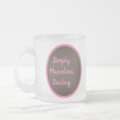 バセットハウンドバービーマグ フロストグラスマグカップ (左)