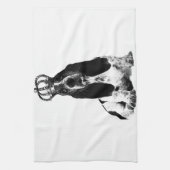 バセットハウンドパピフランスのー キッチンタオル (縦)