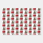 バセットハウンドパピーインホリデー抱き枕 ラッピングペーパーシート (正面3)