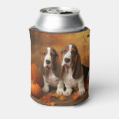 バセットハウンドパピーオータムデライトカボチャ 缶クーラー (缶裏面)