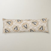 バセットハウンドパピ絵を描ーの3色かわいいドッグアート ボディピロー (裏面)