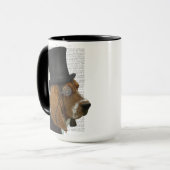 バセットハウンドフォーマル、ハウンド、ハット マグカップ (正面左)