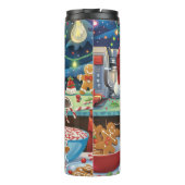 バセットハウンドホリデーベーキング:フェスティバルクリスマス タンブラー (裏面)