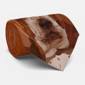 バセットハウンドメンズタイ ネクタイ (ロール)