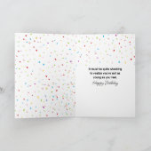 バセットハウンドユーモアのある誕生日 カード (内部)