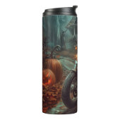 バセットハウンドライディングオートバイハロウィンホラー タンブラー (回転左)