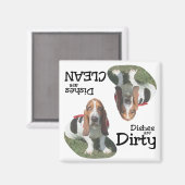 バセットハウンドラバーズ食洗機マグネット マグネット (正面/裏面)