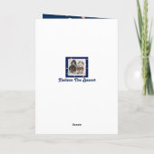 バセットハウンド及び気球が付いているかわいいバースデー・カード カード (裏面)