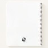 バセットハウンド大理石彫刻アンティークスタイルノートブック ノートブック (裏面)