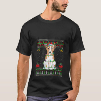 バセットハウンド好きな女性のためのマッチングデザインのユーモラスなバセットハウンド Tシャツ