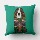 バセットハウンド愛の玉 クッション (裏面)