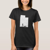バセットハウンド歩くユタドッグ Tシャツ (正面)