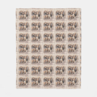 バセットハウンド毛布 フリースブランケット
