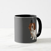 バセットハウンド犬のマグ マグカップ (正面右)