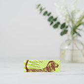 バセットハウンド犬の破烈 スキニー名刺 (スタンド正面)