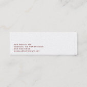 バセットハウンド犬ビジネス スキニー名刺 (裏面)