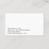 バセットハウンド犬ビジネス 名刺 (裏面)