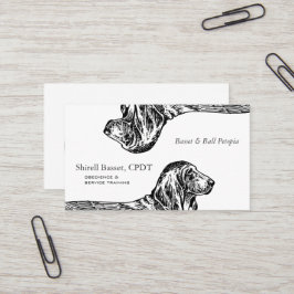 バセットハウンド犬ビジネス 名刺