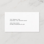 バセットハウンド犬ビジネス 名刺 (裏面)