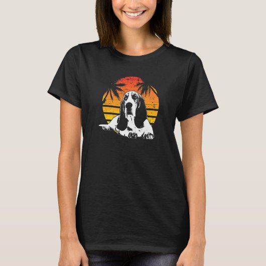 バセットハウンド犬種 16 Tシャツ (正面)