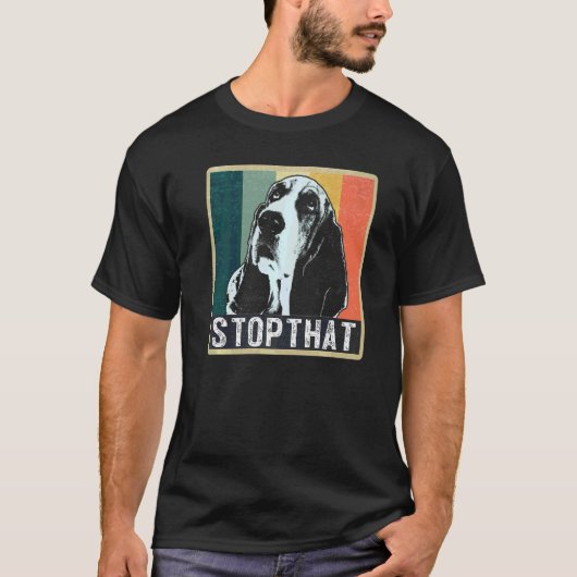 バセットハウンド犬種 46 Tシャツ (正面)