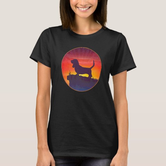 バセットハウンド犬種 47 Tシャツ (正面)