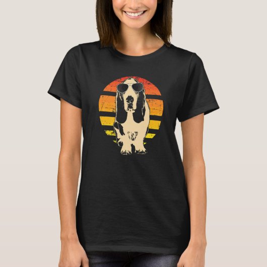 バセットハウンド犬種 4 Tシャツ (正面)