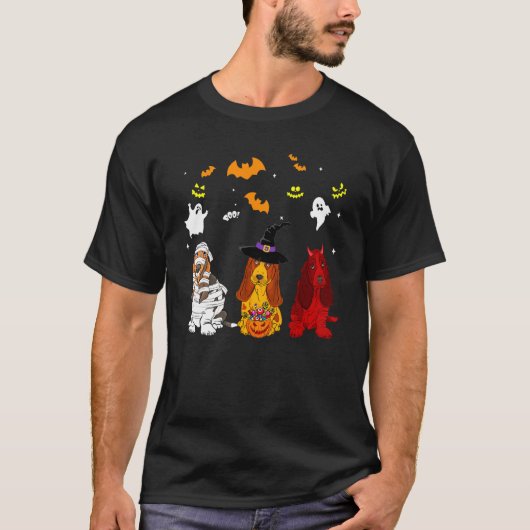 バセットハウンド犬 Tシャツ (正面)