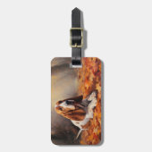 バセットハウンド紅葉秋インスパイア ラゲッジタグ (正面縦)