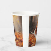 バセットハウンド紅葉秋インスパイア 紙コップ (右)