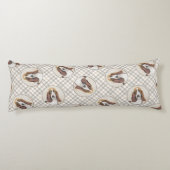 バセットハウンド絵を描の3色かわいいドッグアート ボディピロー (裏面)