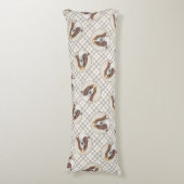 バセットハウンド絵を描の3色かわいいドッグアート ボディピロー (正面縦)