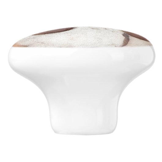 バセットハウンド絵画ズ – かわいいオリジナルドッグアート セラミックノブ (側面)