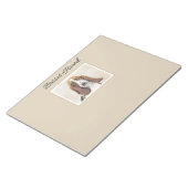 バセットハウンド絵画ズ – かわいいオリジナルドッグアート ノートパッド (アングル)